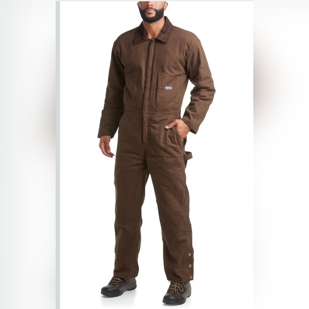 Bass Creek Men’s Insulated Coveralls – Water Resistant Work Jumpsuit
